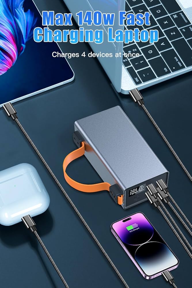 モバイルバッテリー 超大容量 86000mAh 140W急速充電 4台同時可能✨ Amazon | Raydyn 140W 86000mAhモバイルバッテリー 大容量